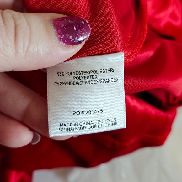 Modcloth High Waist Super Flare Pants Red Women's Size Small Holiday Party NWT - Picture 7 of 8